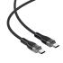 ACEFAST C11-03 1.2m USB-C to USB-C 60W Fast Charging Cable Magnetic Braided Data Cord - Black